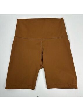 Everlane Amber Brown ReNew High Rise Bike Short 8‎ Inch Inseam Womens Size S